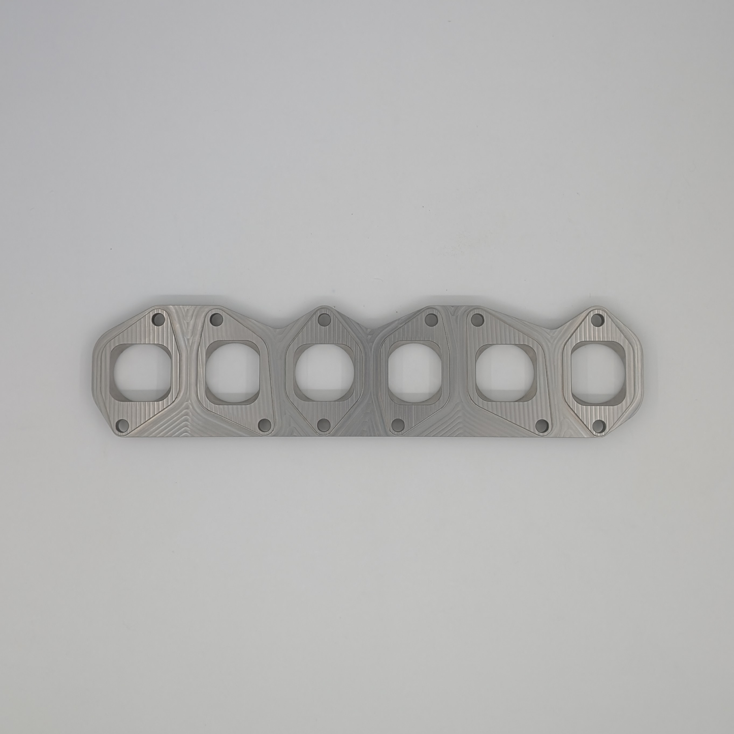 VR6 3.6L exhaust manifold flange (big port) top view back side