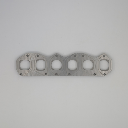VR6 3.6L exhaust manifold flange (big port) top view back side