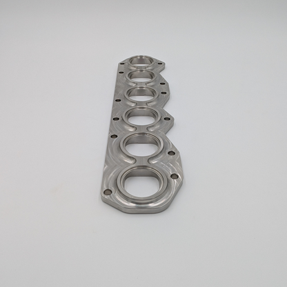 VR6 3.6L exhaust manifold flange (big port) vertical layout top side